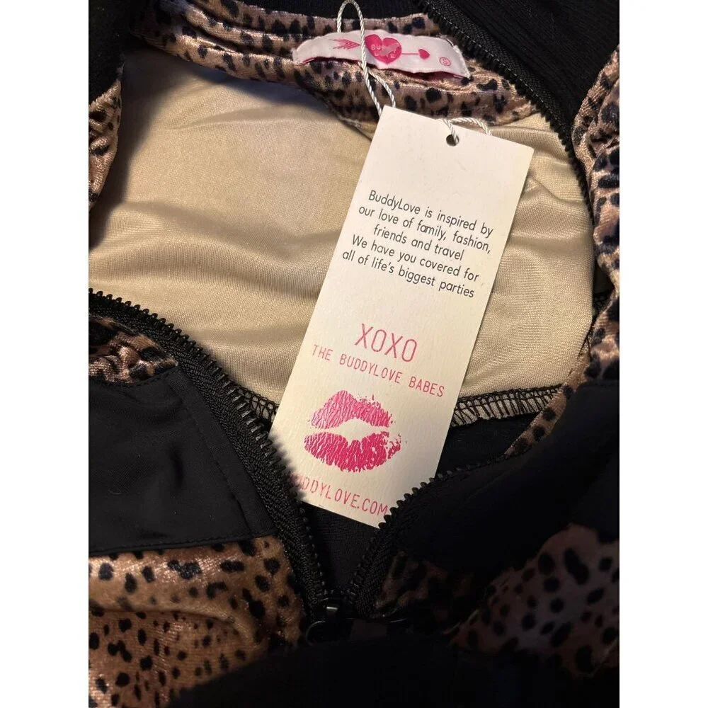 BUDDY LOVE Carmela Velour Track Jacket Size Small